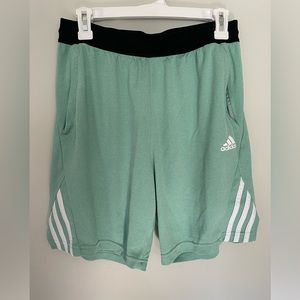 Green Addidas men’s shorts